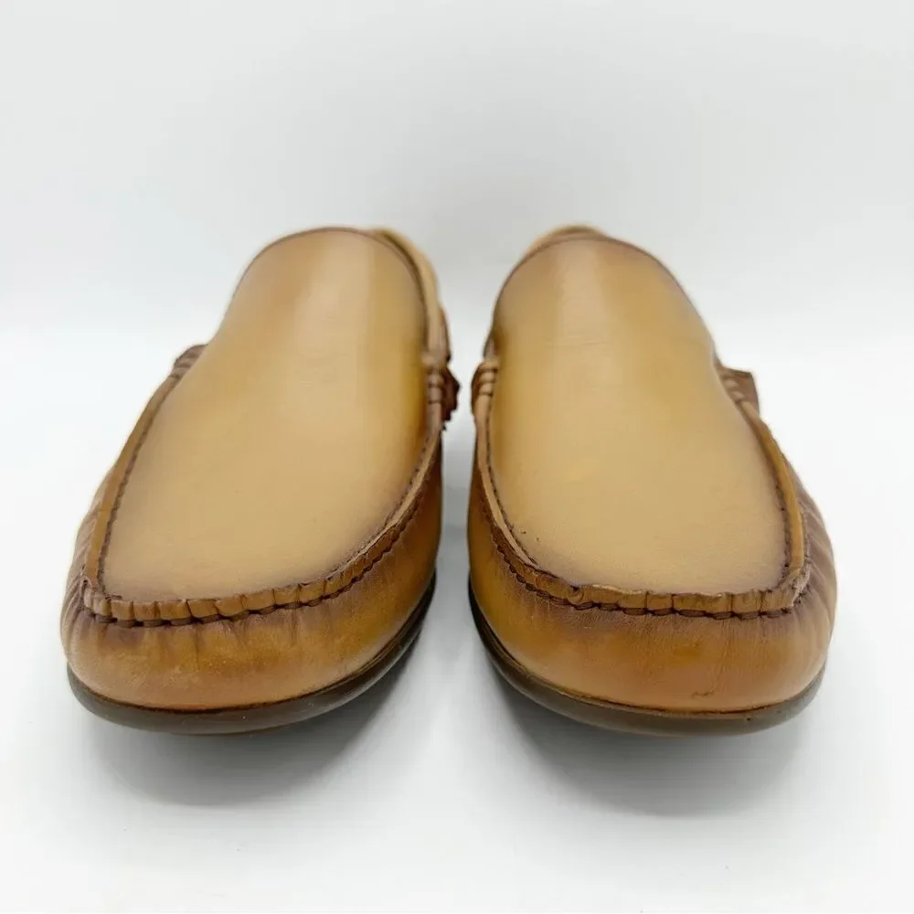 MJNY Marc Joseph Tan Plain Slip-On Driving‎ Moccasin Sz 10